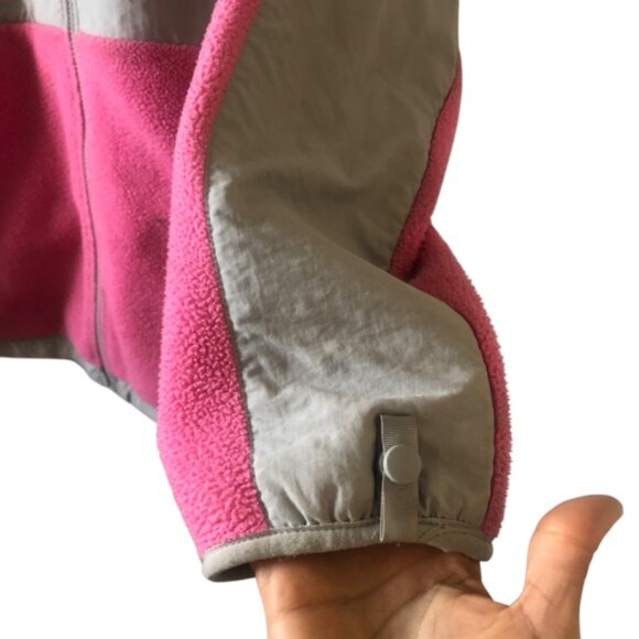 The North Face Youth Girls Fleece Jacket Size XL Fleece Pink and Gray - Picture 4 of 11